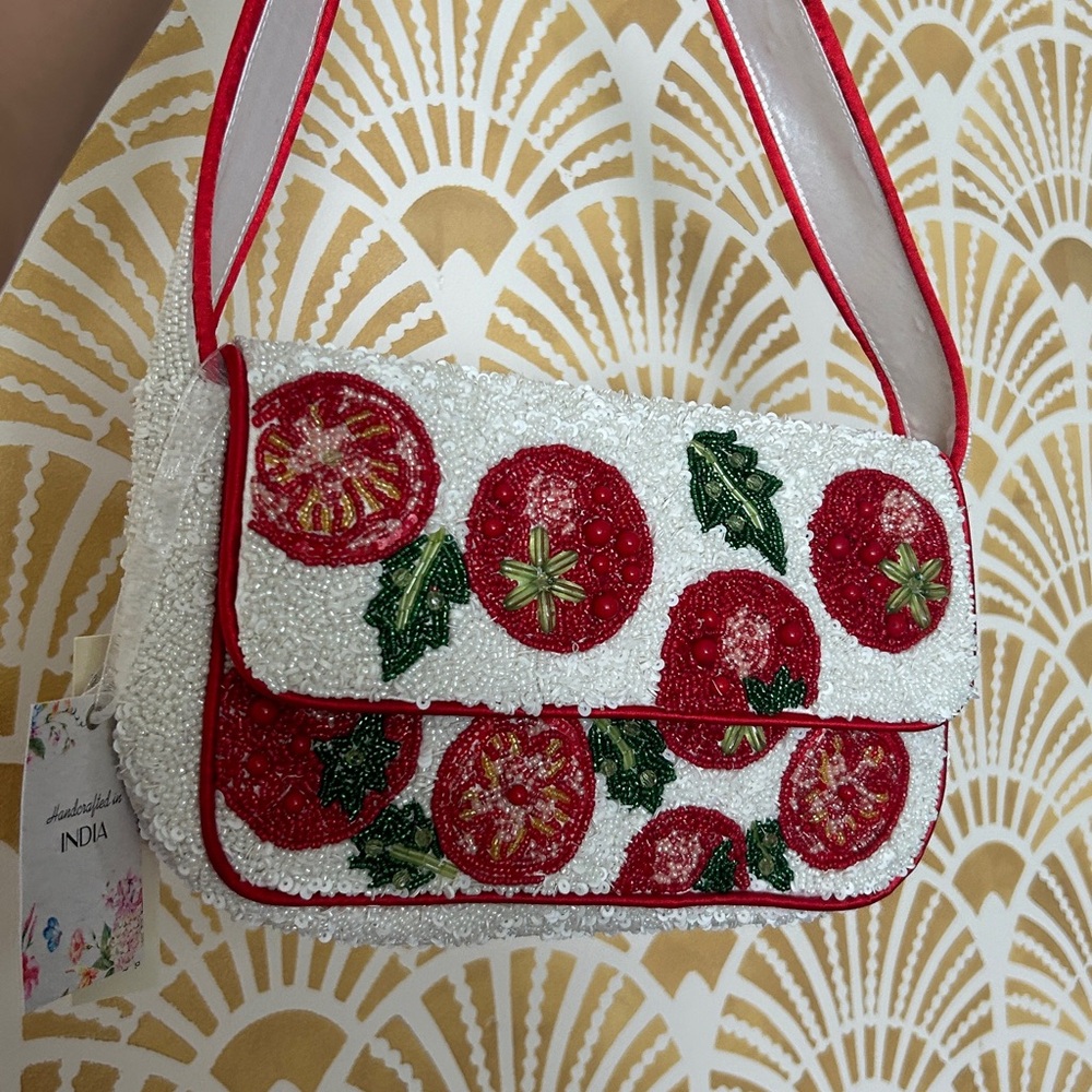 Viral TikTok Tomato Beaded Bag – NEW with Tags!
